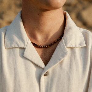Collar Ojo de tigre minimal