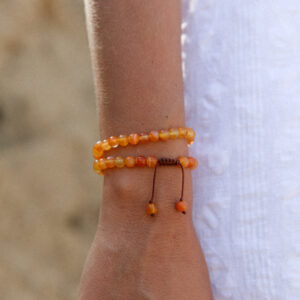 Pulsera Ágata naranja