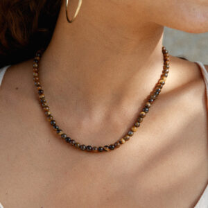 Collar Ojo de tigre minimal