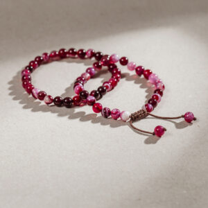 Pulsera Ágata fucsia